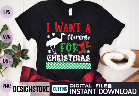 Review: I Want a Flamingo for Christmas Svg for Embroidery