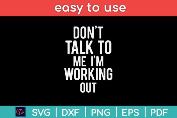 Reviewing Don t Talk to Me I m Working out Svg for Stitching